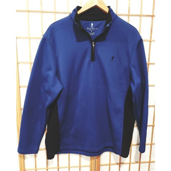 Payne Stewart Men's Sz M Long Sleeve 1/4 Zip 100% Polyes Pullover Sweatshirt - Picture 1 of 5
